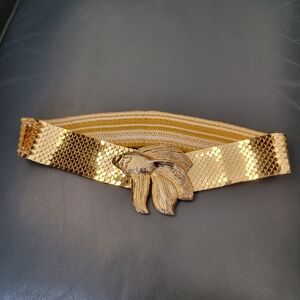 Vintage Gold Fish Belt